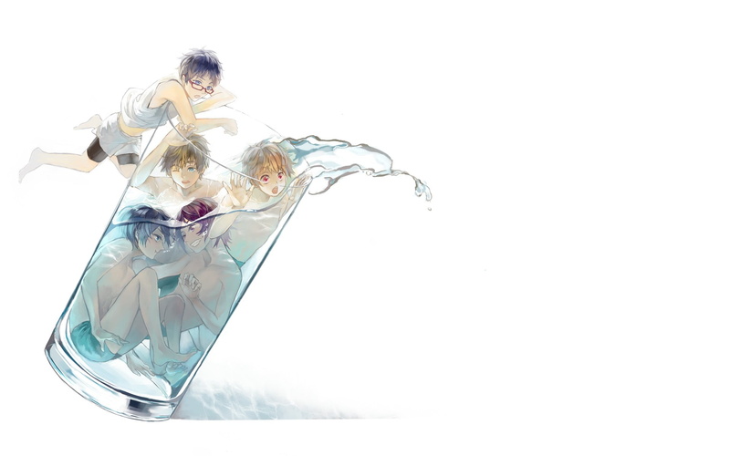 1080P, Nagisa Hazuki, clothing, representation, white background, one person, transparent, glass - material, digital composite, nature, fashion, still life