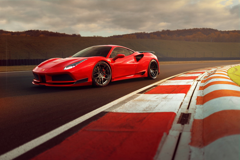 car, track and field, luxury, motion, red, competition, road, ferrari 488 4k image for desktop, nature, land vehicle, cloud - sky, speed, convertible, road trip