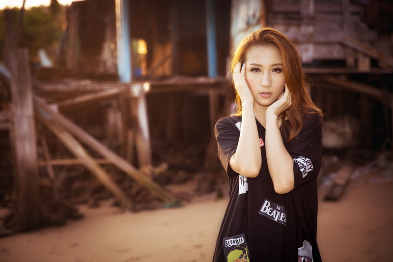 women, portrait, 2048x1365, outdoors, asian, photography, 1080P