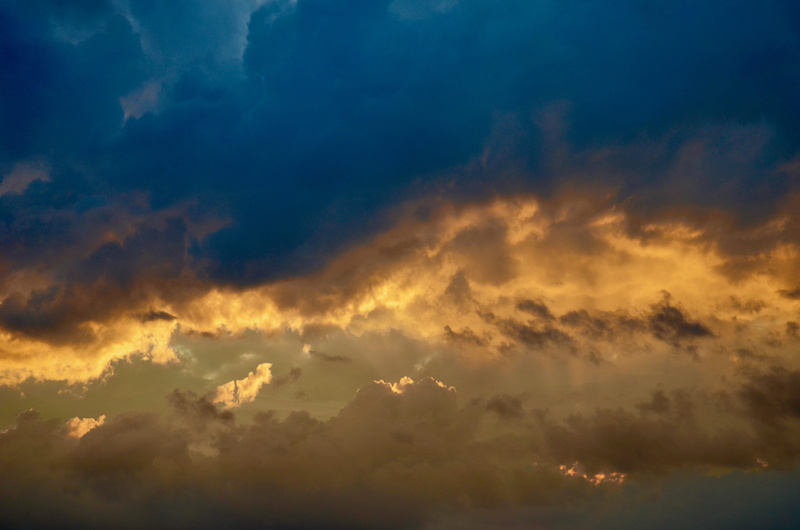 4K, nature, evening, cloud - sky, outdoors, clouds form, sky, no people, orange, idyllic, meteorology, dramatic sky, environment, gewitterstimmung, tranquil scene