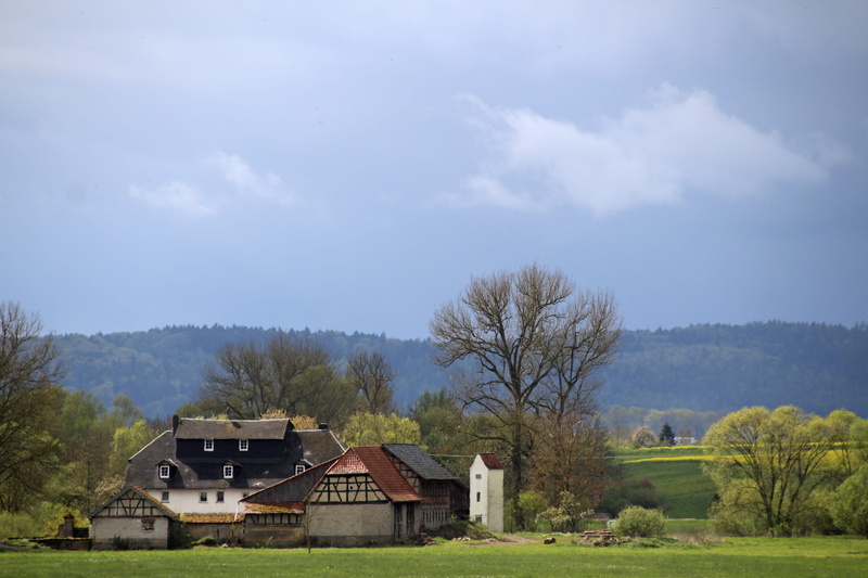 idyllic, tree, residential district, environment, day, landscape, no people, cloud - sky, agricultural building, scenics - nature, house, architecture