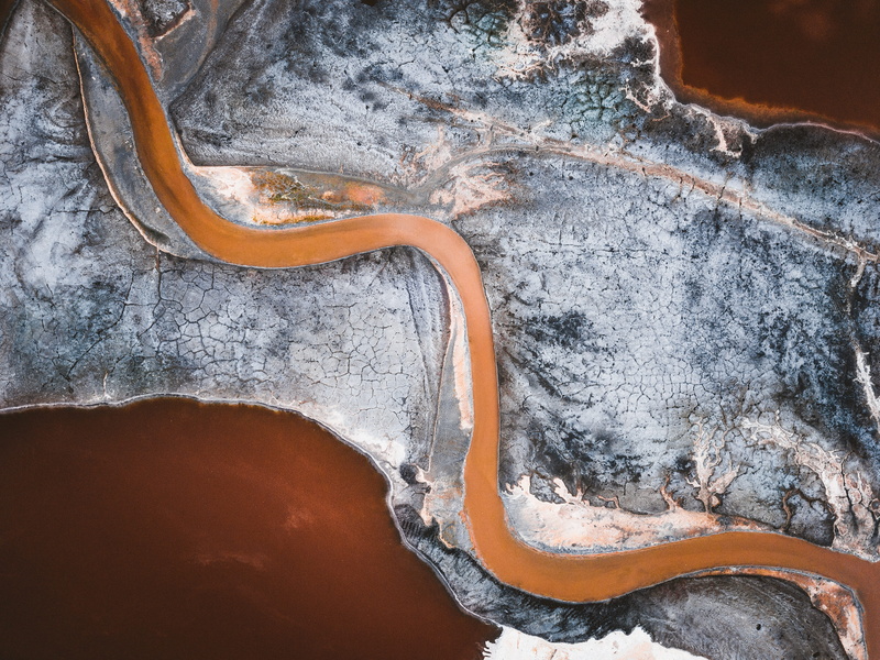 snake, reptile, rock - object, valley, slurry, wastewater, solid, pool, aerial, drone, photography, corrosive, worm, day, texture, mud, brown