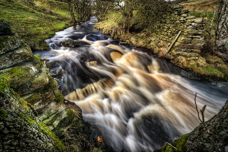 stream, Long exposure, waterfall, river, landscape, body, nature, North Yorkshire, falling, tree, scenics, forest, Skipton, body of water, 720P, rock - Object