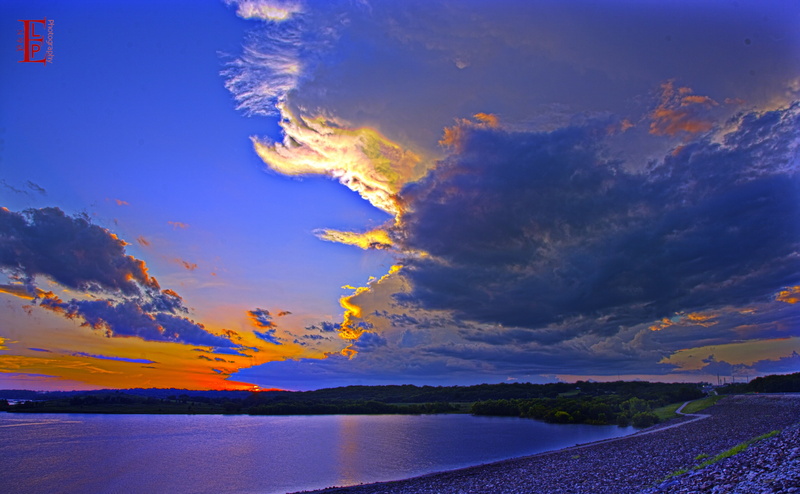 Clouds, Beautiful, cloud - sky, Nature, Kansas, Lawrence, tranquility, Landscape, blue, beauty in nature, non-urban scene, sunset, Bank, 4K, play, multi colored