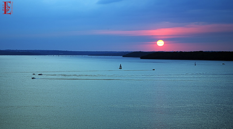 horizon over water, Sail, Ski Jet, ski, Landscape, 4K, Clinton Lake, jet, tranquility, body, Kansas, sea, idyllic, Sunset, environment, blue, Scenery