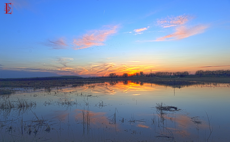 Scene, Lawrence, sun, 4K, Wakarusa Wetlands, United States, baker, Kansas, sunset, cloud - sky, standing water, reflection lake, lagoon, beauty in nature