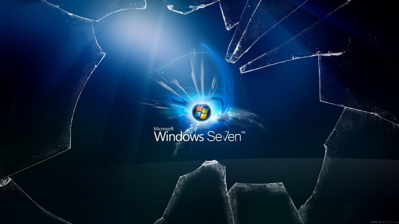 1080P, windows, 3d and abstract, logo, vidro, azul