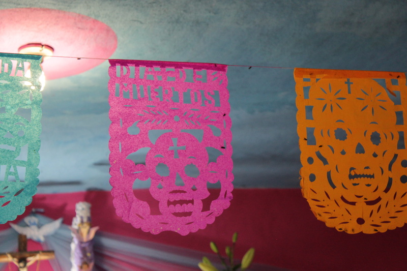 lighting equipment, script, pink, colorful, no people, festival, close-up, day of the dead, decoration, lantern, paper lantern, celebration, dia de muertos