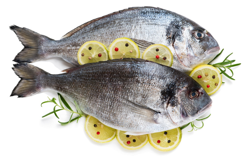 Blanca, lemon, spices, rosemary, 4K, fish