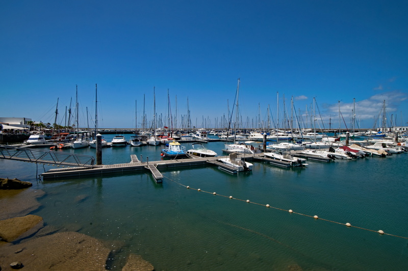 sailboat, 5K, lanzarote, commercial Dock, clear sky, marina rubicon, mast, bay, sky, mode of transportation, fishing industry, yaiza, Rubicon, nature
