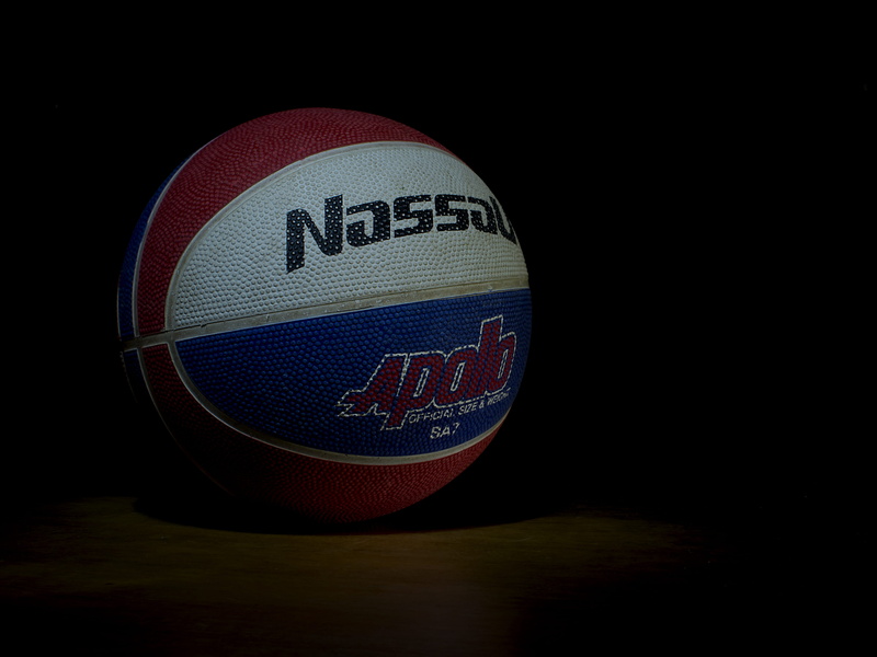 indoors, design, shape, sphere, communication, studio shot, sport, argentina, sports, basketball, single object, text, bahía blanca, circle, geometric shape
