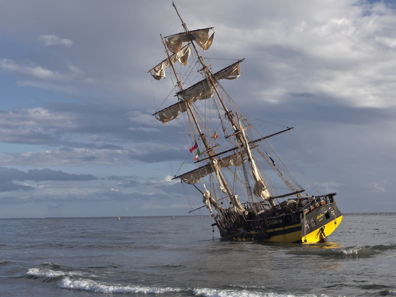 oceano, 720P, vela, barco, navegar