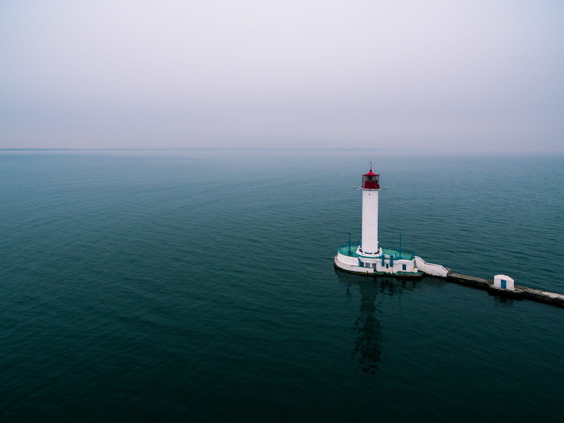 tranquility, waterfront, horizon over water, scenics - nature, horizon, security, surrounded, daytime, black sea, beauty in nature, safety, day, idyllic