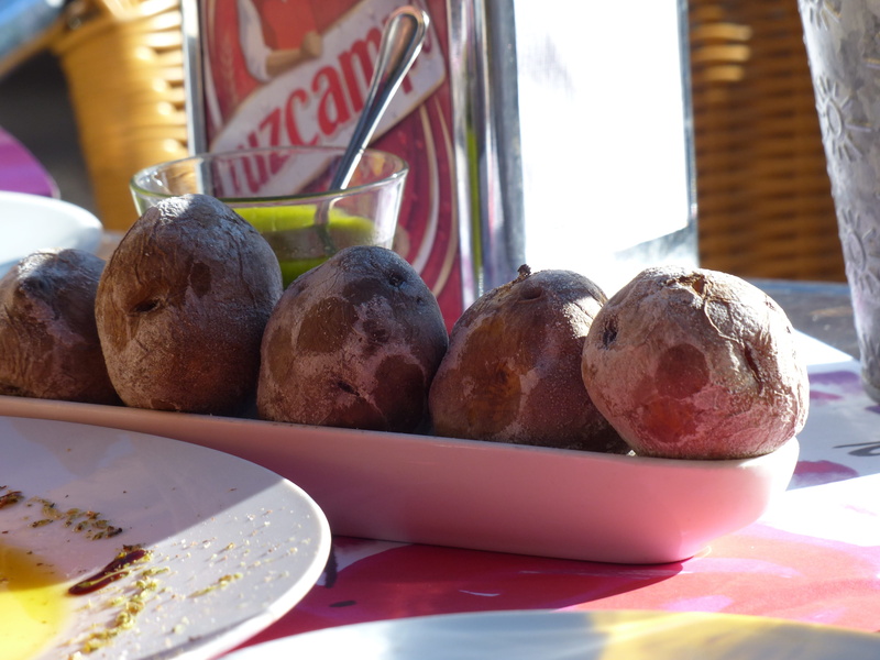 canarian wrinkly potatoes, mojo verde, choice, 4K, lunch, spanish, thong, no people, plate, tenerife, canary islands, healthy eating, kitchen utensil