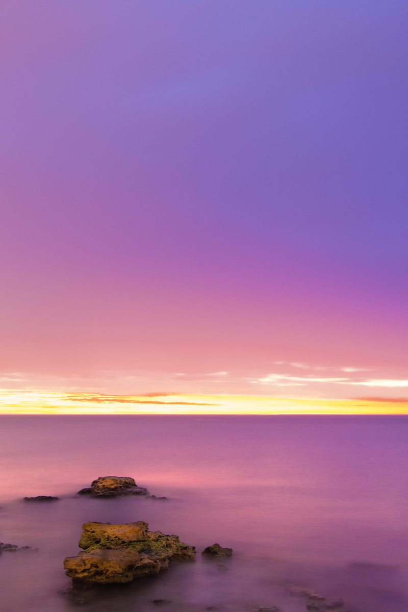 tranquility, playa, roca, horizon over water, rock - object, twilight, málaga, rocks, purple, tranquil scene, sea, solid, beach, rock, quinoal, idyllic