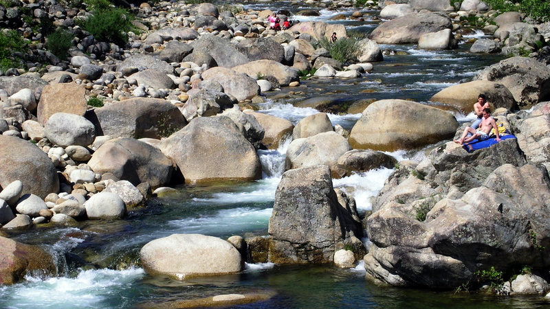 day, nature, two people, beach, people, spain, rock - object, river, landscape, real people, stream - flowing water, men, outdoors, beauty in nature, lifestyles