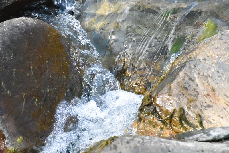 nature, high angle view, brook, purity, rock, long exposure, no people, water, splashing, 5K, ice, movement, blurred motion, solid, water stream, close-up