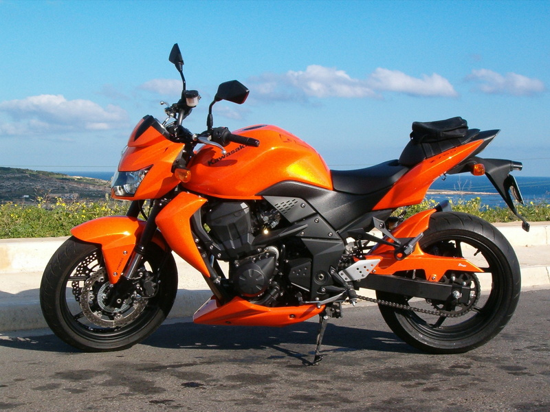 1080P, naranja, moto, kawasasaki, japonesa, 750