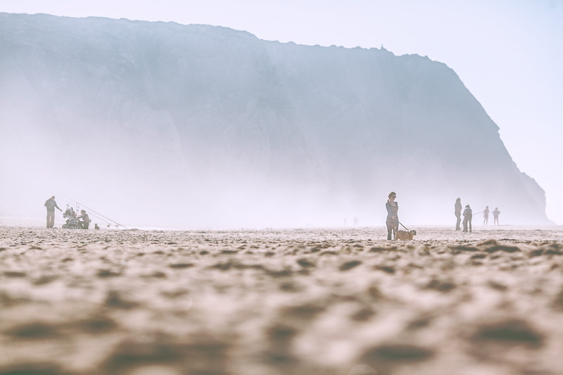 near, leisure activity, standing, brown, human, tranquility, person, soil, day, tranquil scene, mountain, fog, beauty in nature, scenics - nature, sand