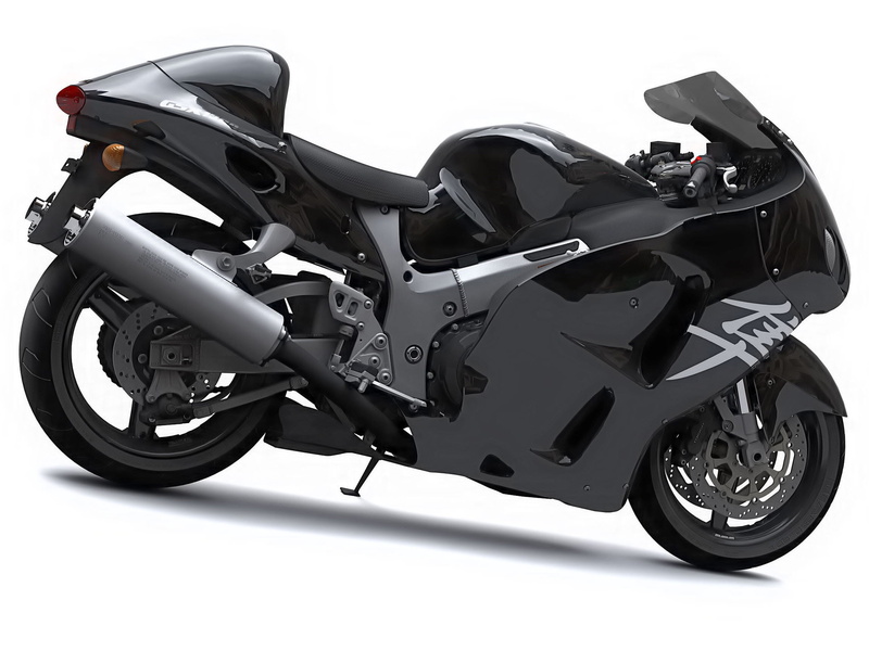 1080P, superbike, pure, hayabusa, black, suzuki