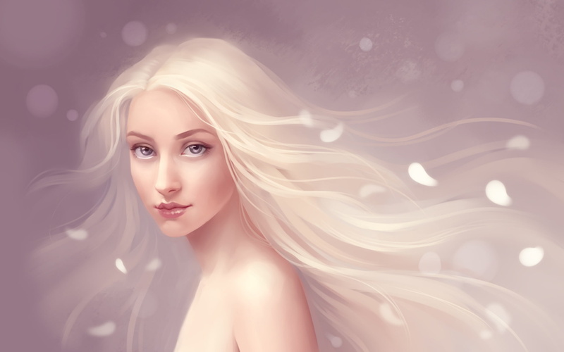 Hair, Flowing, Fantasy, Girl, 1080P, Pure