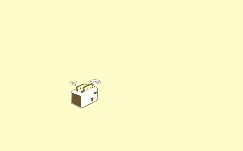 minimalistic, funny, 1080P, entertainment, art, toaster, x, hd