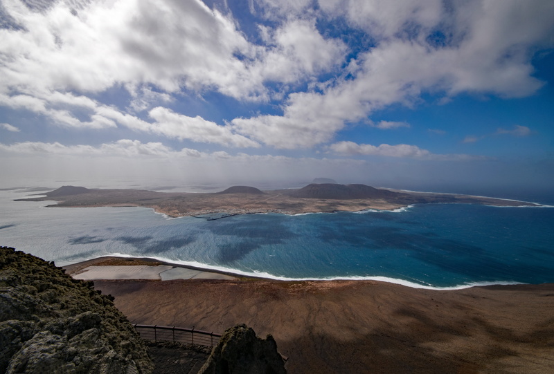 outdoors, beauty in nature, spain, beach, coast, view, del, day, 5K, Mirador Del Rio, scenics, mountain, horizon over water, rio, tranquility, la graciosa