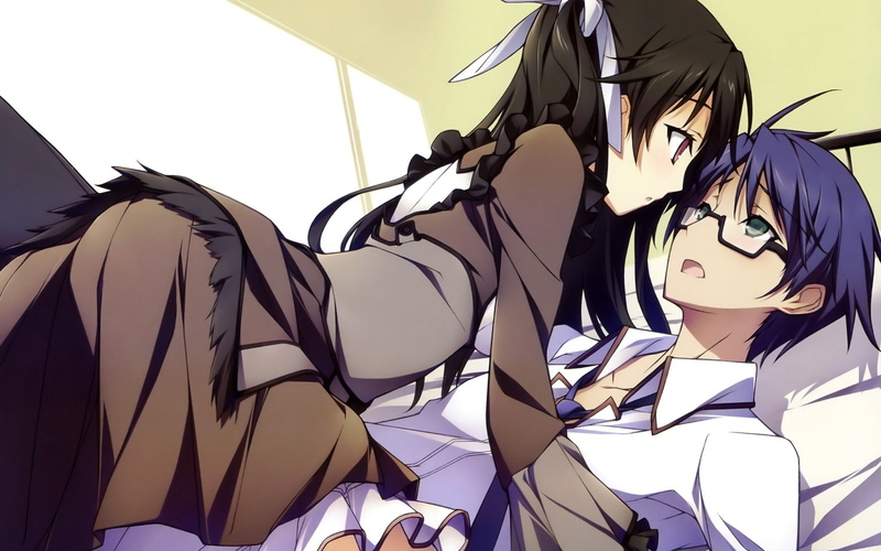 tagnotallowedtoosubjective, suzutsuki, eyes, kinjirou, mayo, sakamachi, glasses, chiki, kanade, girls, anime, tsundere, 2K, red