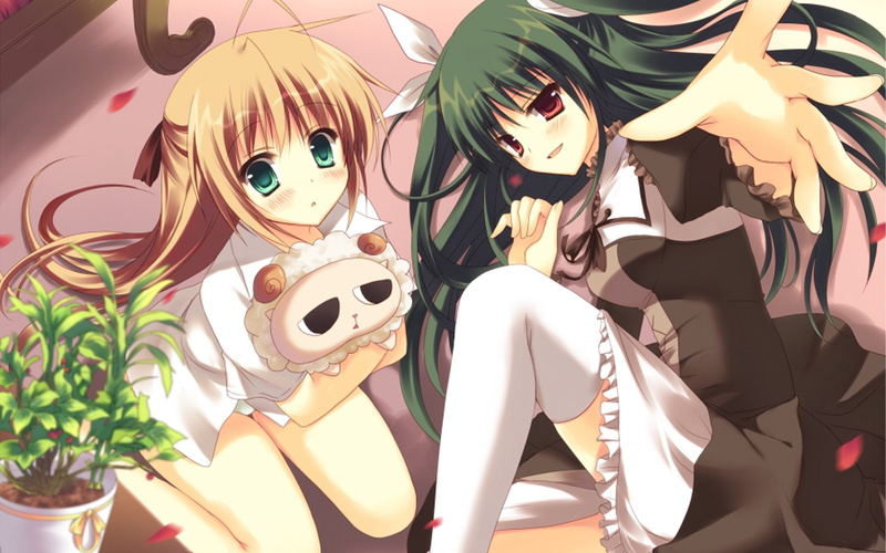 anime, kanade, chiki, suzutsuki, 1080P, girls, mayo