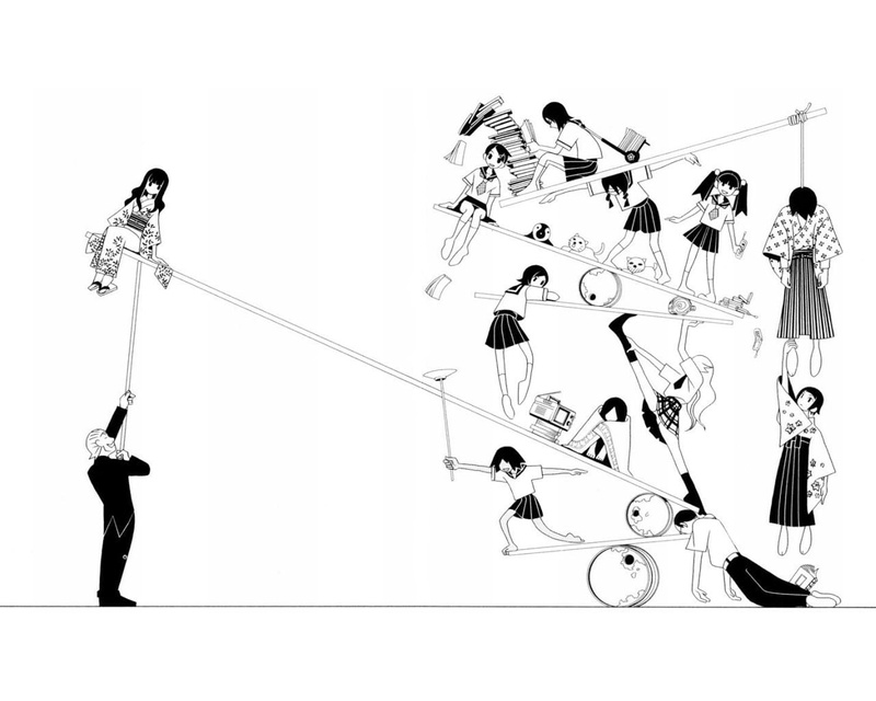 720P, Zetsubou-Sensei, Nami Hitou, Sayonara, Tarou Sekiutsu, Anime, Rin Itoshiki, Matoi Tsunetsuki, Meru Otonashi, Kaere Kimura, Nozomu Itoshiki, Kagerou Usui