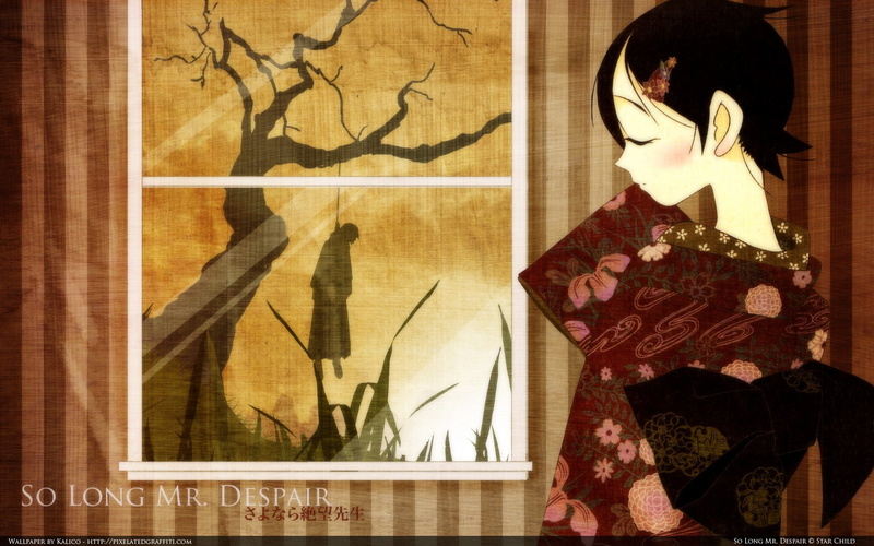 Zetsubou-Sensei, Nozomu Itoshiki, Kafuka Fuura, Anime, 1080P, Sayonara