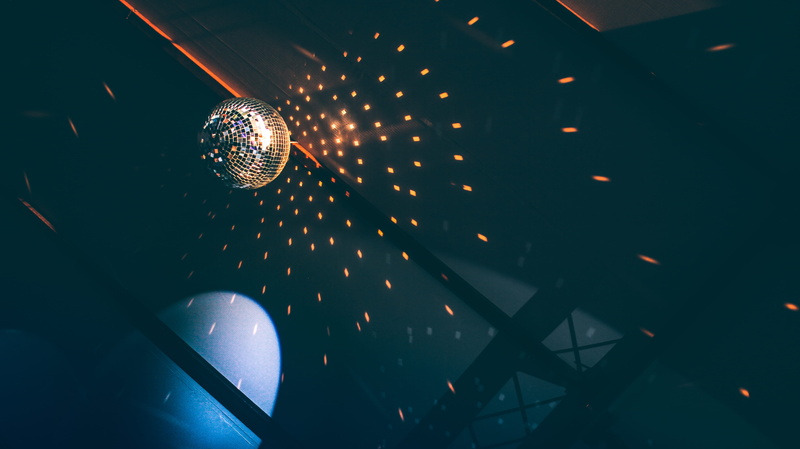 disco dancing, shine, electricity, nightclub, nightlife, silver colored, são josé dos campos, indoors, low angle view, disco ball, party, night, festa