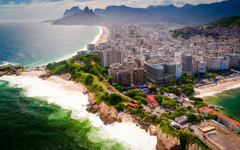 day, no people, skyscraper, hd, nature, water, sea, janeiro, building, plant, sport, rio, oc, scenics - nature, land, power in nature, building exterior