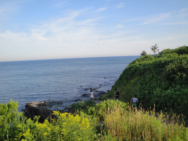 grass, land, sea, naturaleza, road, beauty in nature, personas, plant, agua, blue sky, day, tranquil scene, tree, scenics - nature, outdoors, hill, summer