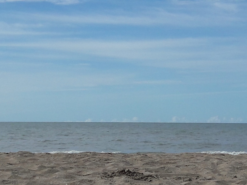 land, non-urban scene, idyllic, tranquil scene, sea, beach, outdoors, sky, ocean, no people, océano, argentina, tranquility, scenics - nature, mar, day