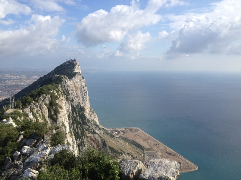 day, nature, peninsula, gibraltar, sky, 2K, horizon, no people, sea, travel, europe, non-urban scene, rock, cloud - sky, spain, tourism, tranquil scene