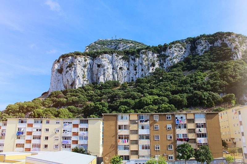 vacations, color, sunlight, built structure, mood, rock, land, blue, landscape, building, sky, gibraltar, beautiful, outdoors, england, building exterior
