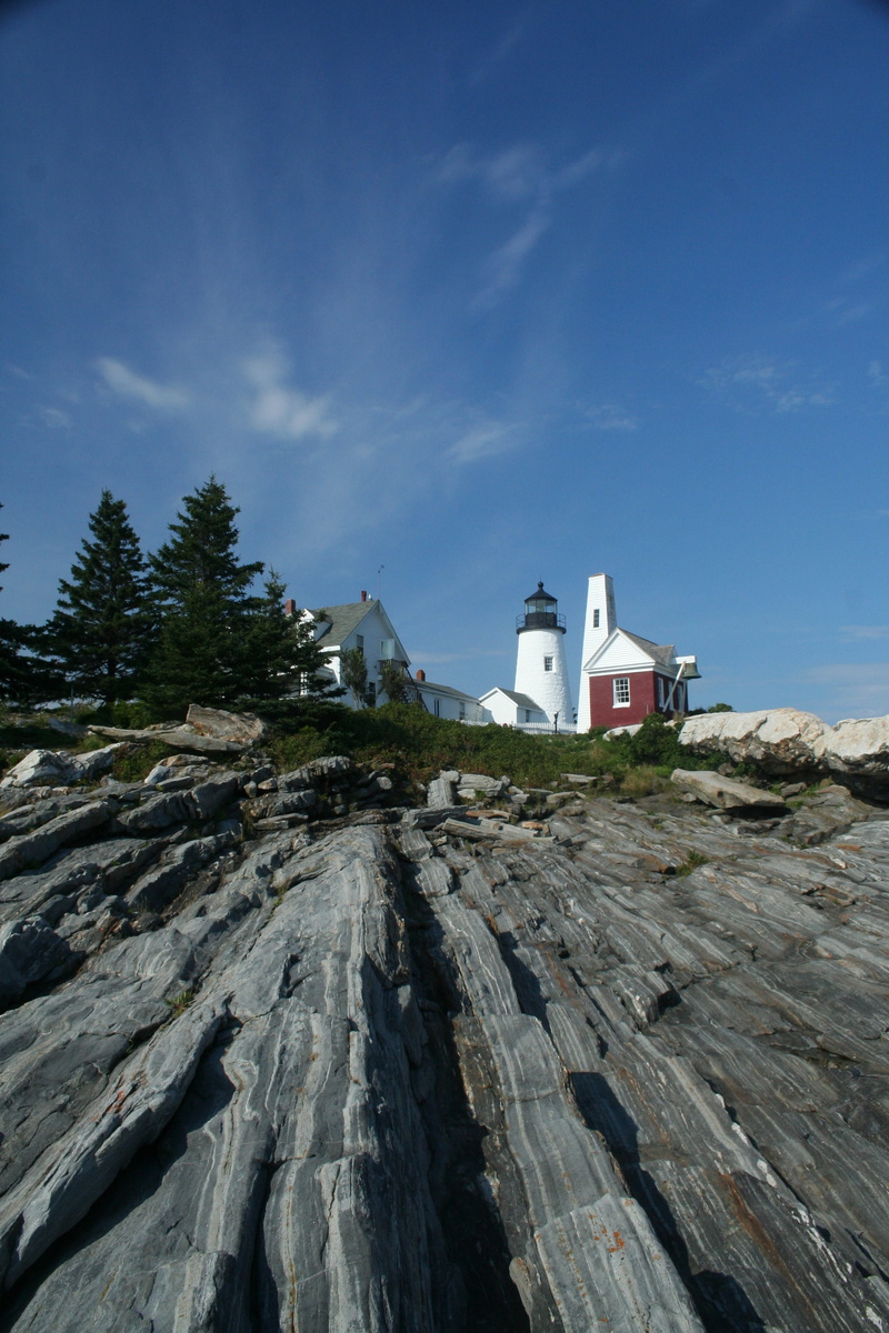 seaside, Cliffs, architecture, mountain, pemaquid point, maine, travel, outdoors, sun, Lighthouse, sky, scenic, vacation, ocean, shore, building exterior