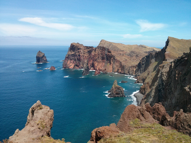 vacation, scenery, travel, ocean, mountain, cloud, tranquil scene, outdoor, solid, water, coastline, blue, scenics - nature, beauty in nature, destination
