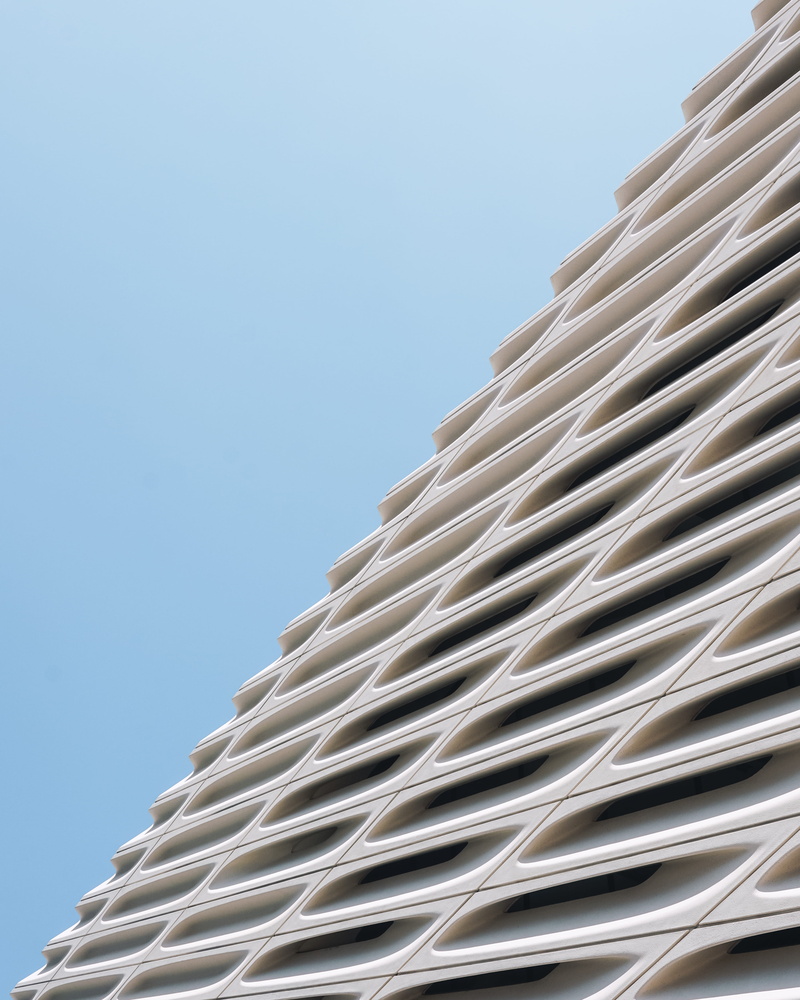 organic, 3d tile, pattern, sunlight, structure, 3d, sky, untitled, tile, architecture, nature, the broad, no people, built structure, building, los angele