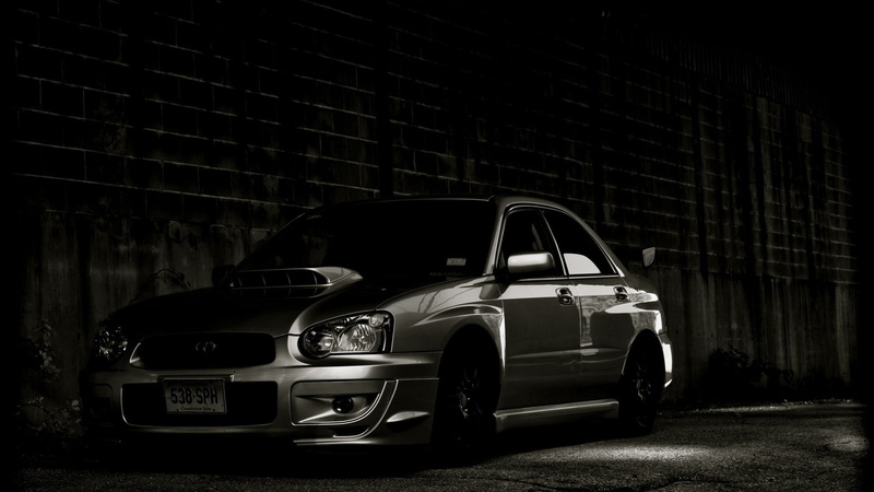 brick wall, city, building exterior, Subaru Impreza , motor vehicle, land vehicle, 1080P, sedan, mode of transportation, vintage car, built structure