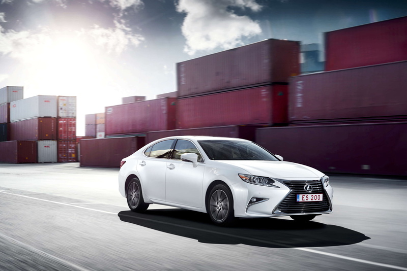 car, speed, ES 200, the sky, Lexus, road, 4K