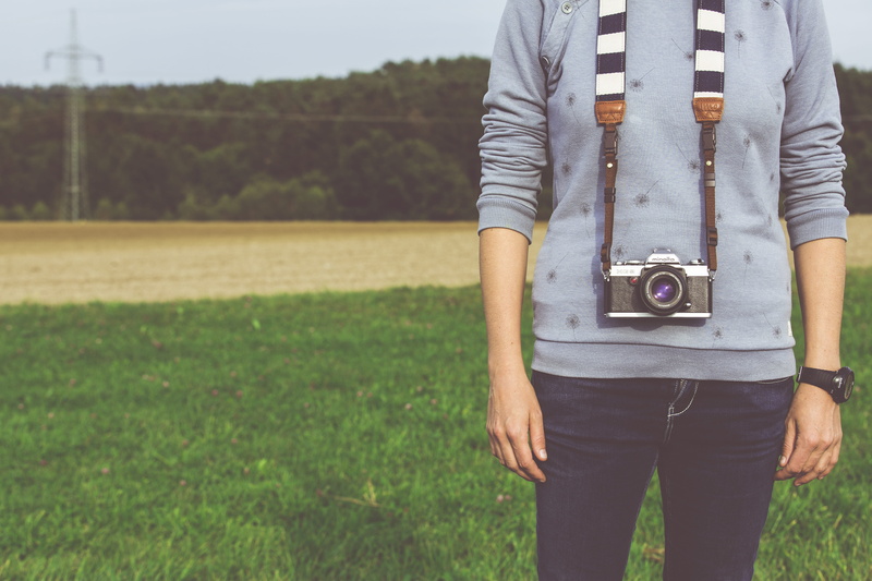 creative, outdoors, focus on foreground, field, leisure, day, digital camera, vintage, photographer, land, real people, park, plant, casual clothing, summer