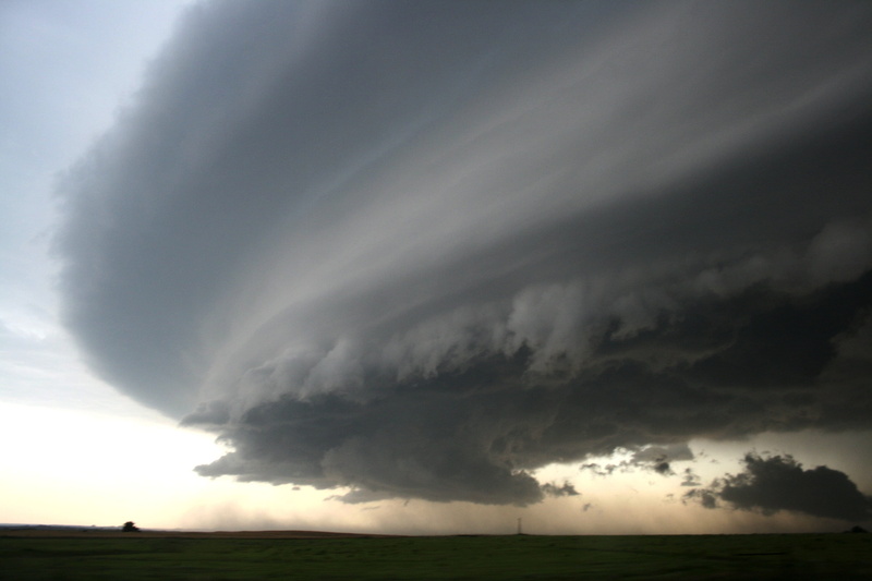 scenics - nature, grassland, sky, storm cloud, thunderstorm, storm, outdoors, nature, power in nature, rain, clouds, dark, ominous, cloudscape, super cell