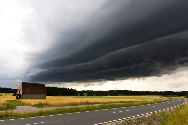 transportation, day, no people, thunderstorm, storm clouds, drama, storm cloud, weather mood, forward, scenics - nature, nature, mood, outdoors, field