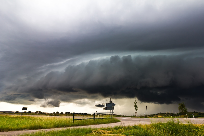cloud - sky, field, pollution, storm, storm cloud, land, mood, cooling tower, non-urban scene, weather mood, forward, scenics - nature, gewitterstimmung