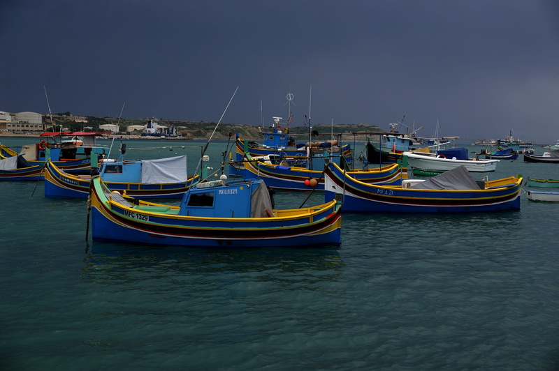 architecture, blue, nature, mode of transportation, nautical vessel, fishing boat, boats, 2K, scenics - nature, Port, masaxlokk, sea, no people, waterfront