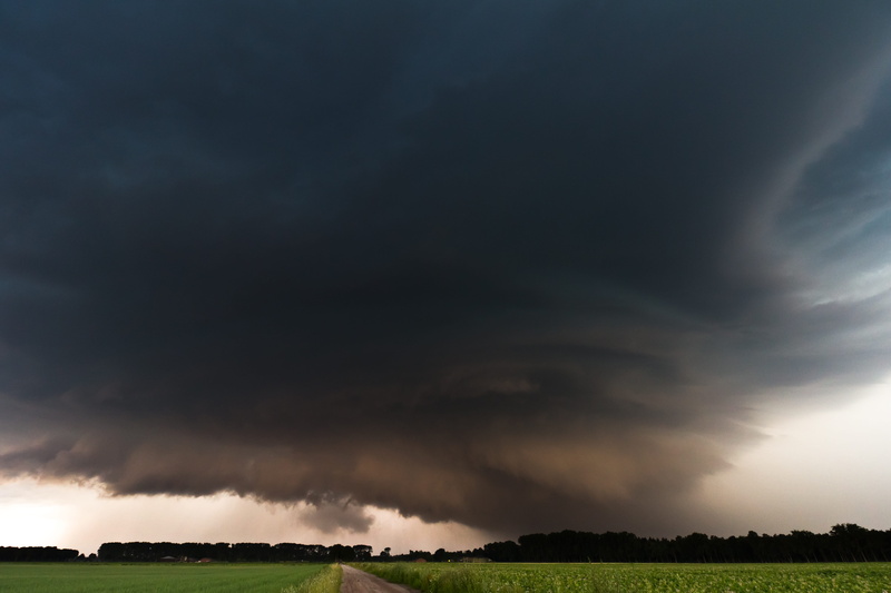 extreme weather, storm front, wall cloud, no people, super cell, rain, outdoors, dramatic sky, sky, natural disaster, tornado, storm cloud, ominous, environment