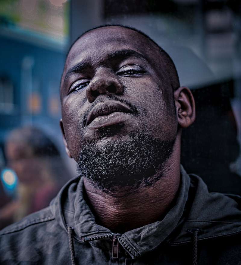 facial hair, face, front view, real people, looking away, south africa, faces, intense, lifestyles, pose, looking, mid adult, people, portrait, man, contemplation