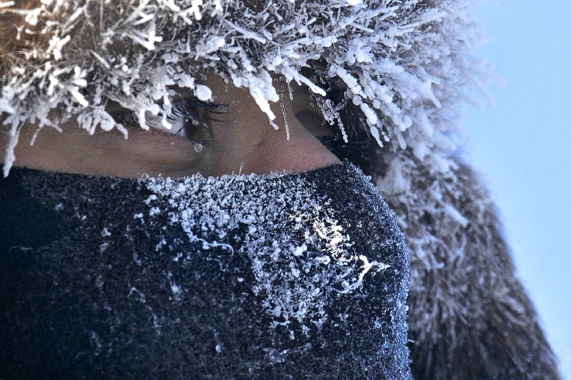 macro, close-up, body part, cold temperature, one person, female, standing, snow, warm clothing, determination, cold, water, eyes, portrait, looking, adult